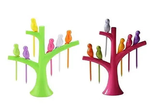 Fruit Fork, Set of 2, Multicolor