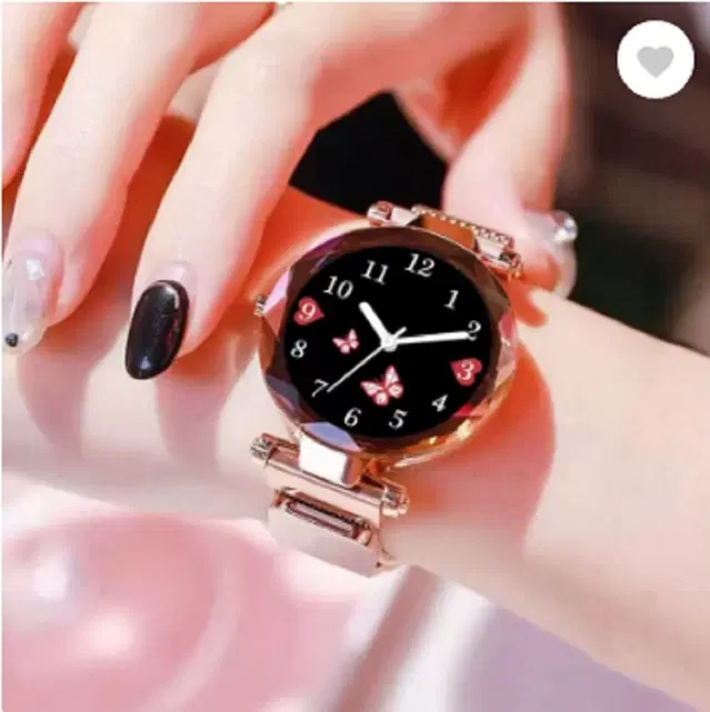 Analog Watch for Women & Girls (Rose Gold)