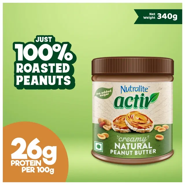 Nutralite Activ Peanut Butter Natural Creamy 340 g