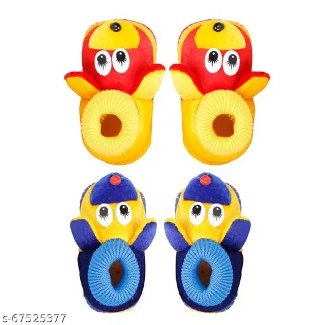 Booties for Infants, Pack of 2 (Multicolor, 6-9 Months)