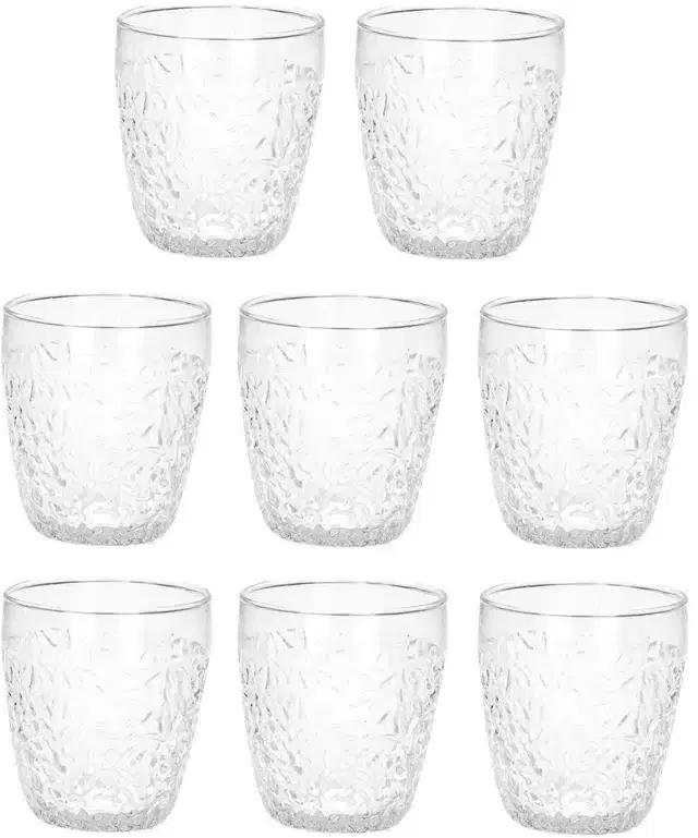 Liquor cum Cocktail Glasses, Transparent, 200 ml, Pack of 8