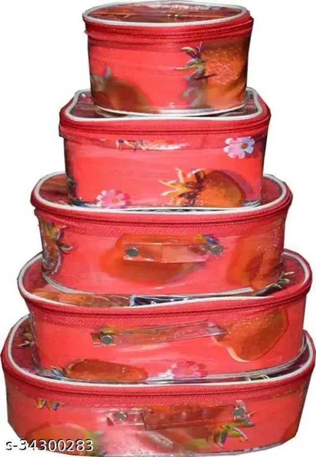 Plastic Jewellery Organizer, Multicolor, Set of 5