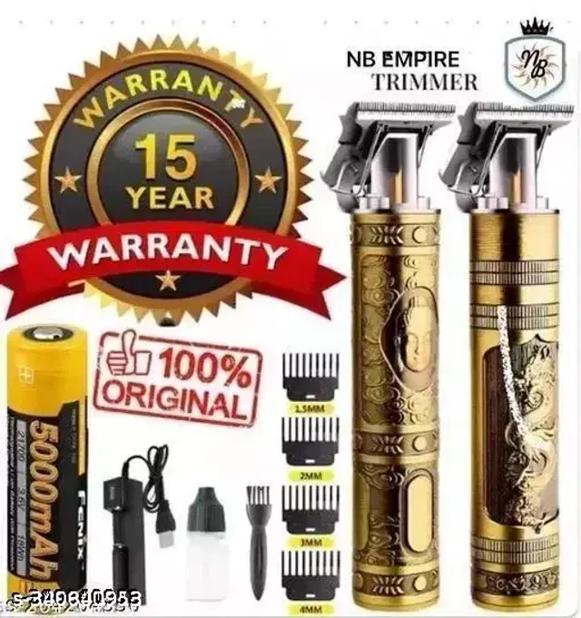 Rechargeable Professional Hair Trimmer for Men & Women, Gold