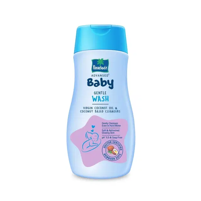Parachute Advansed Baby Gentle Wash Enriched with Virgin Coconut Oil & Coconut based cleanser, 200 ml