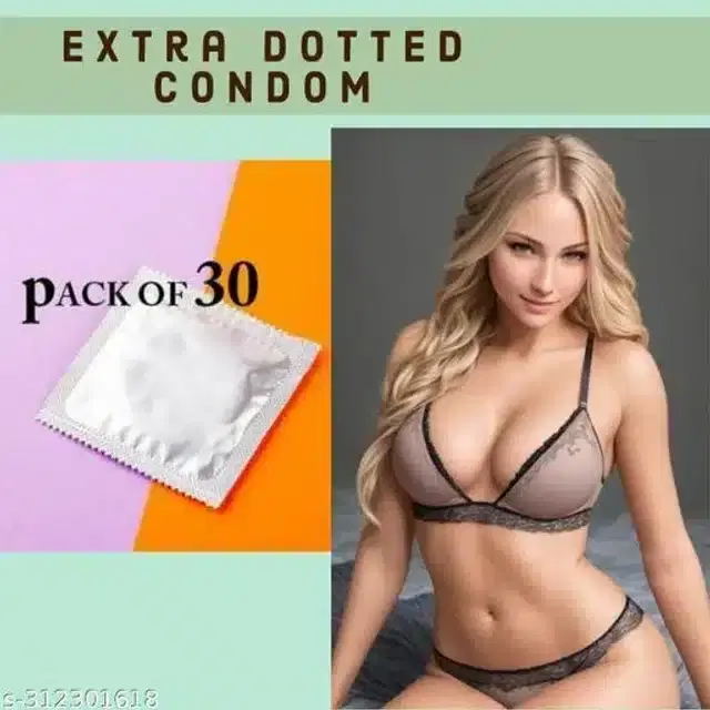 Xebok Fruits Flavoured Extra Dotted Condoms, Pack of 30
