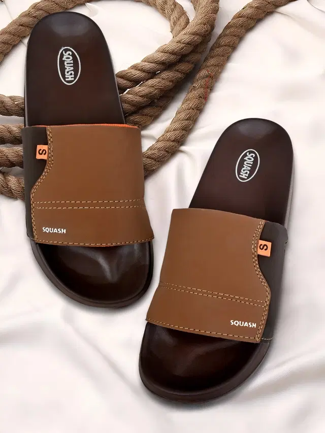 Sliders for Men, Brown (9)