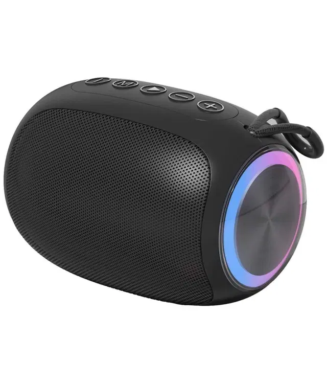Tecsox Storm 10 W Bluetooth Speaker, Black V 5.3 with USB,SD card Slot,Aux,3D Bass Playback Time 12 hrs