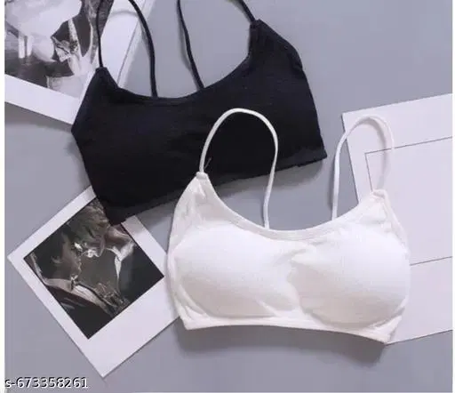 Everyday Bandeau Bra for Women, Pack of 3 (Multicolor, S)