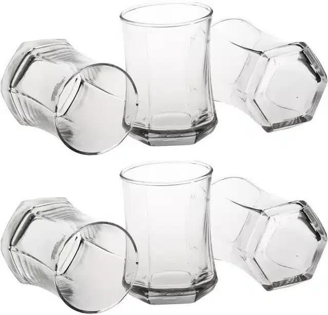 Liquor cum Cocktail Glasses, Transparent, 280 ml, Pack of 6