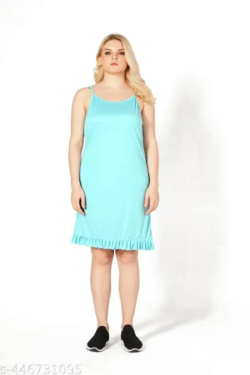 Camisole for Women (Aqua Blue, S)