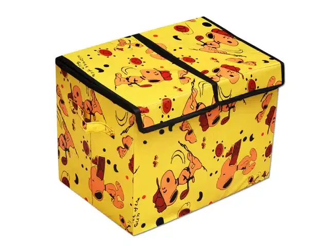 PVC Printed Multipurpose Partitioned Storage Box, Multicolor