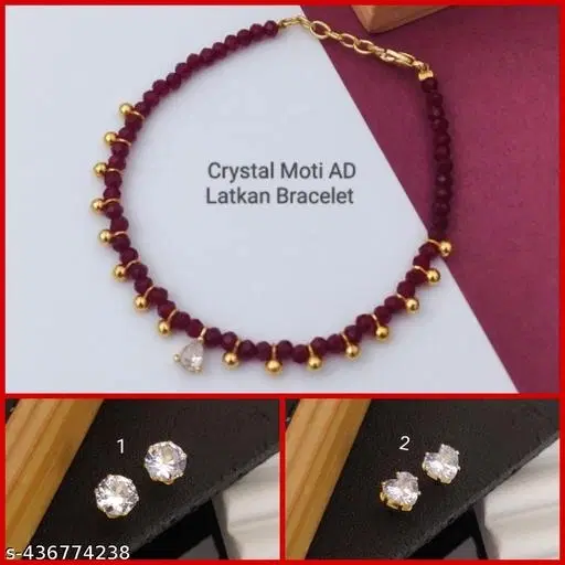 Alloy Bracelet for Women (Multicolor)