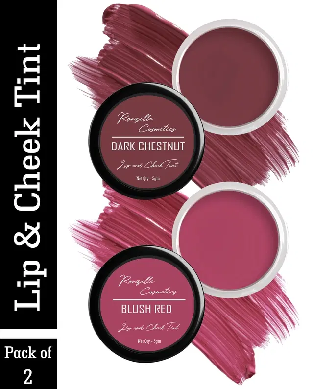 Dark Chestnut & Blush Red