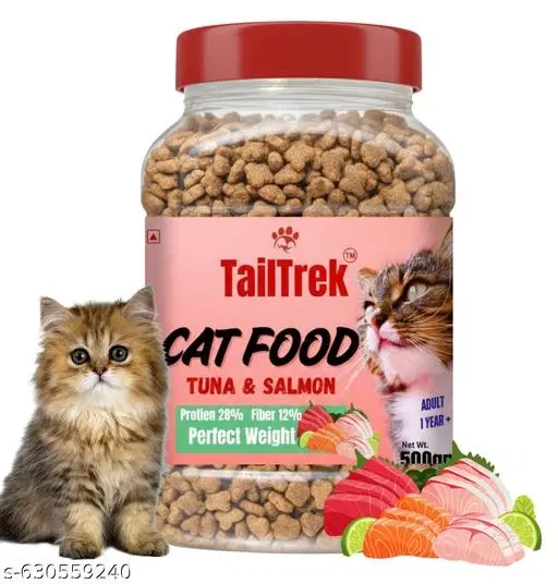 Cat Ocean Fish, Dry Cat Food With Vitamins and Minerals ,500gm,(Pack Of 1)