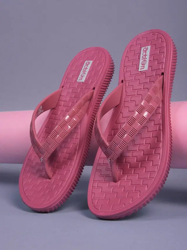 action Flip Flops (Pink, 4)