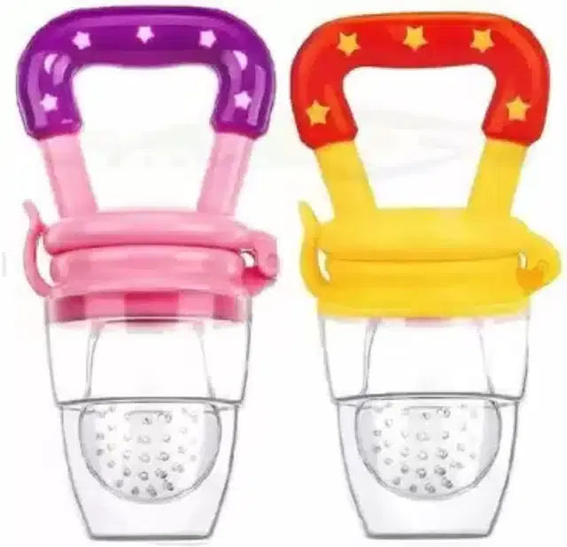 Silicone Fruit Feeder for Kids, Multicolor, Pack of 2