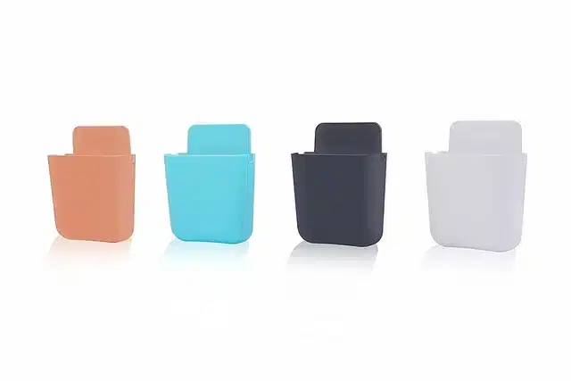 Wall Mount Mobile Holder, Pack of 4, Assorted