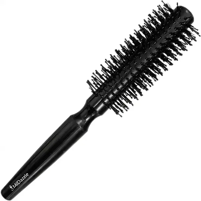 MiDazzle Round Hair Brush, Design 1, Assorted Colour, Pack of 1