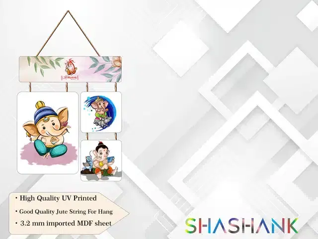 Wooden Wall Hangers for Office and Living Room, Multicolor