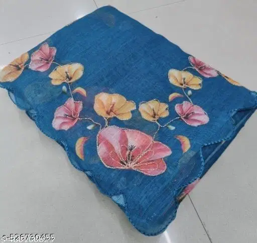Lien Printed Saree for Women, Blue (6.3 M)