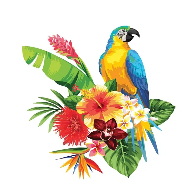 Parrot Modern Wall Sticker