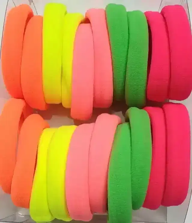multicolour Hair Elastic Rubber Bands Ties Hair Band (Multicolor)