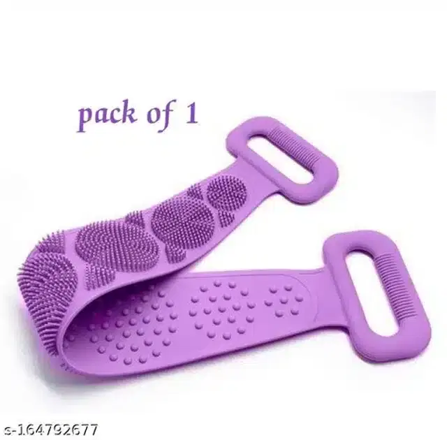 Silicone Body Scrubber, Purple