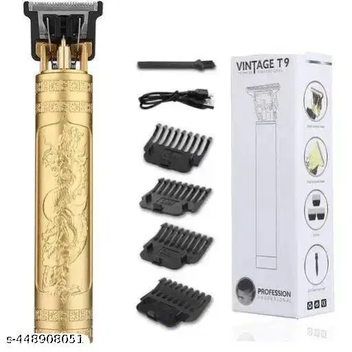 T9 Rechargeable Hair Trimmer for Men, Gold