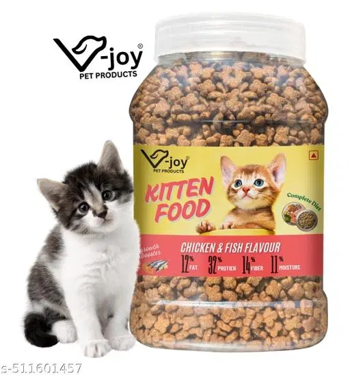 Signature Ocean Fish, Sardine, and Mackerel Kitten Dry Cat Food ,450g , (Pack Of 1 )