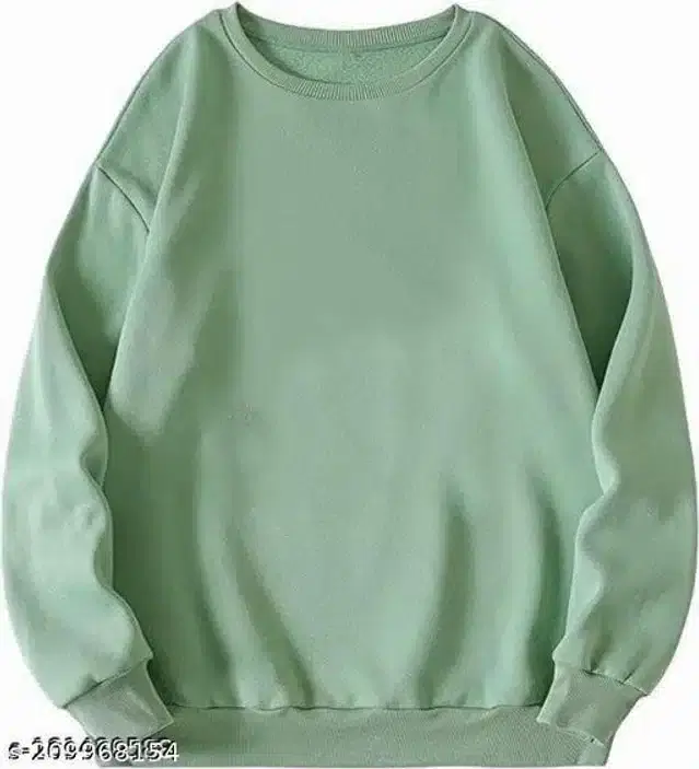 Full Sleeves Hooded Sweatshirt for Women (Mint Green, S)