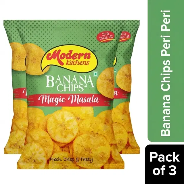 Modern Kitchens Banana Chips Peri Peri 17 g - Pack of 3
