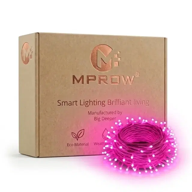 Mprow 15 Meter 54 Led's String Light, Pink