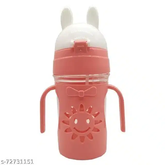 Sipper Glass with Straw for Kids, Multicolor