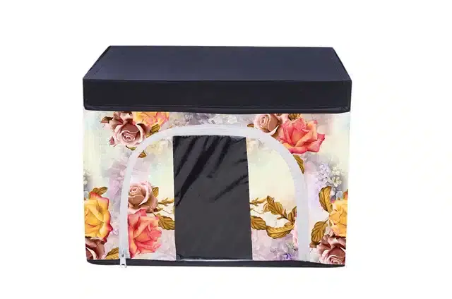 PVC Printed Multipurpose Storage Box, Multicolor