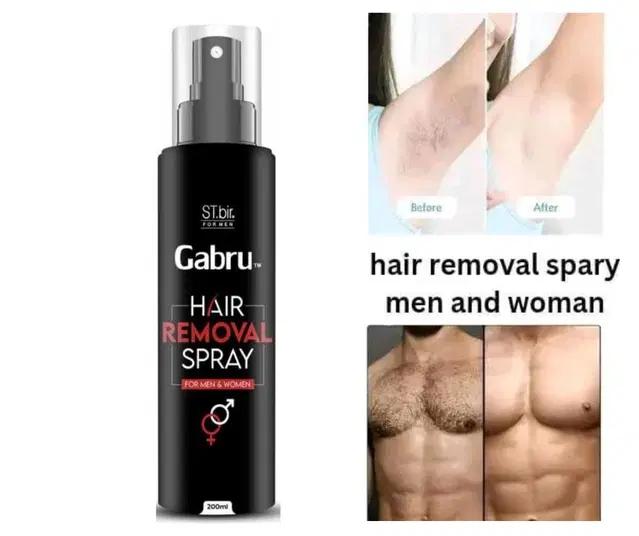 St. Bir Gabru Hair Removal Spary for Men & Women, 200 ml