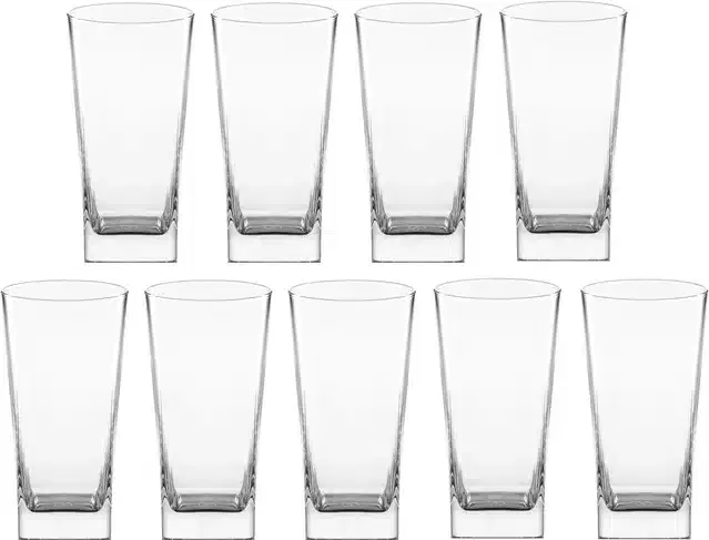 Liquor cum Cocktail Glasses, Transparent, 350 ml, Pack of 9