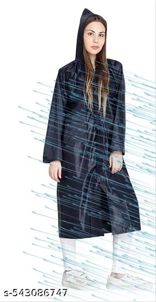 Polyester Solid Raincoat for Men/women, Multicolour (S)