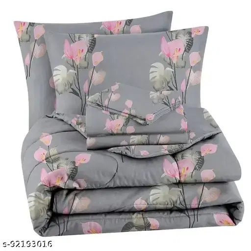 Anticca Home 100% Cotton Comforter Set - 90 x 90 - Double Bed Size, Pack Of 1