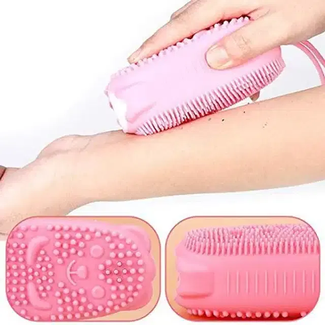 Silicone Soft Bathing Body Scrubber, Multicolour