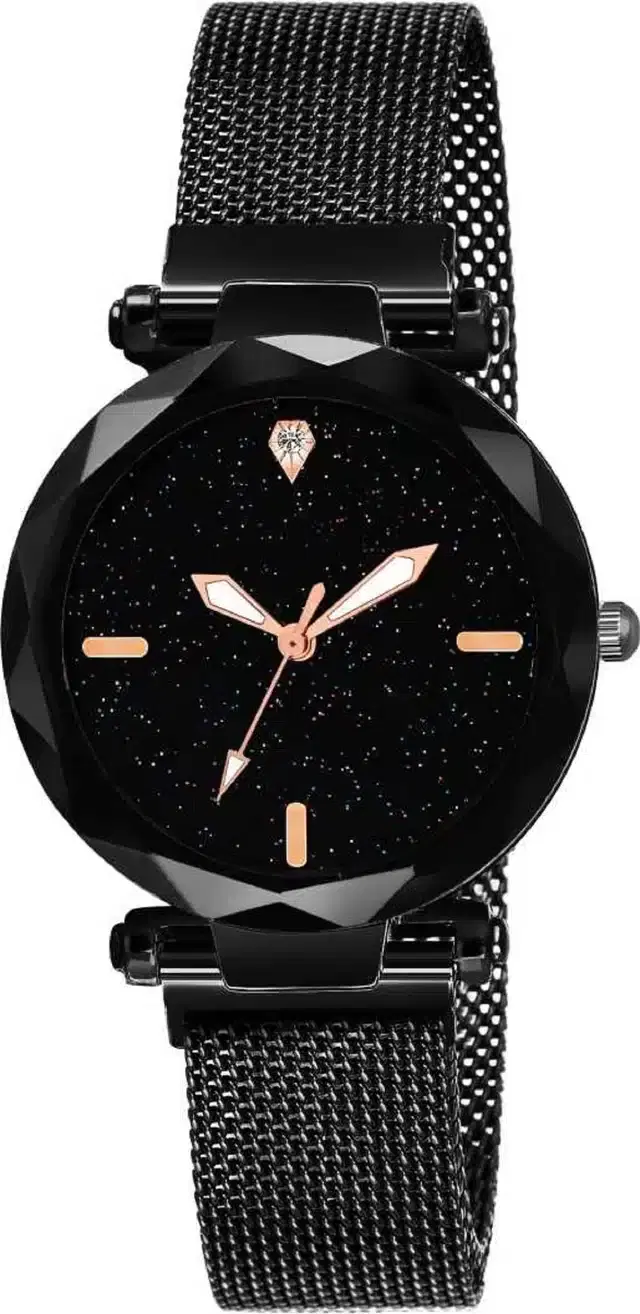 Women's Analog Watches, Pack of 1 (Black)