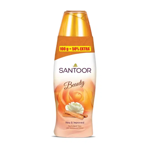 Santoor Beauty Talc With Sandalwood Extract 150 g
