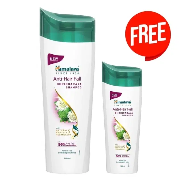 Himalaya Anti-Hair Fall Shampoo 340 ml + Free Anti-Hair Fall Shampoo 180 ml