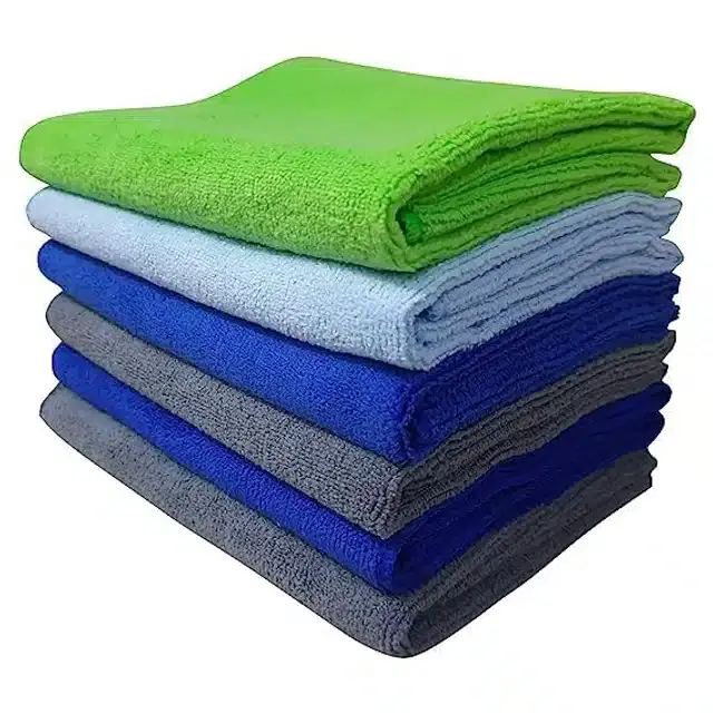 Microfiber Multipurpose Kitchen Napkins, Multicolor, Pack of 6