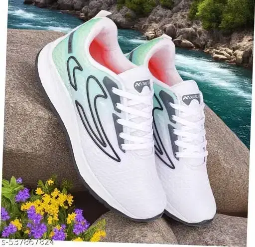 EVA Sports Shoes for Men (White, 6)