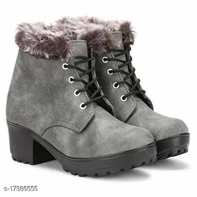 Boots for Women (Grey, 3)