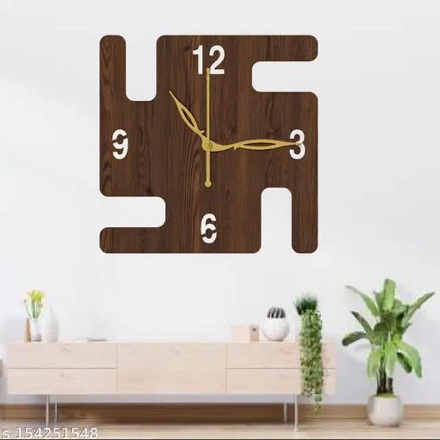 Wooden Wall Clock, Brown