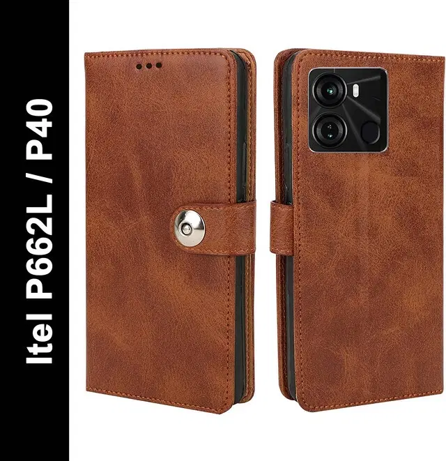 Flip Mobile Cover for ITEL P662L/Itel P40, Multicolor