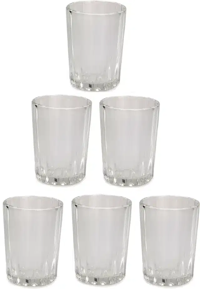 Liquor cum Cocktail Glasses, Transparent, 200 ml, Pack of 6