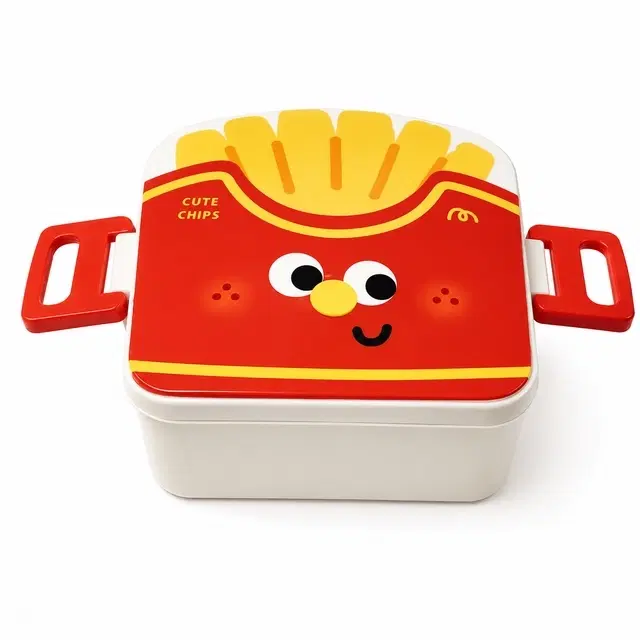 Cute Chips Lunch Box with Spoons