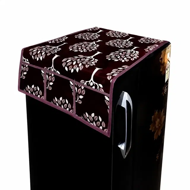 Fridge Cover Top with 6 Utility Pockets
